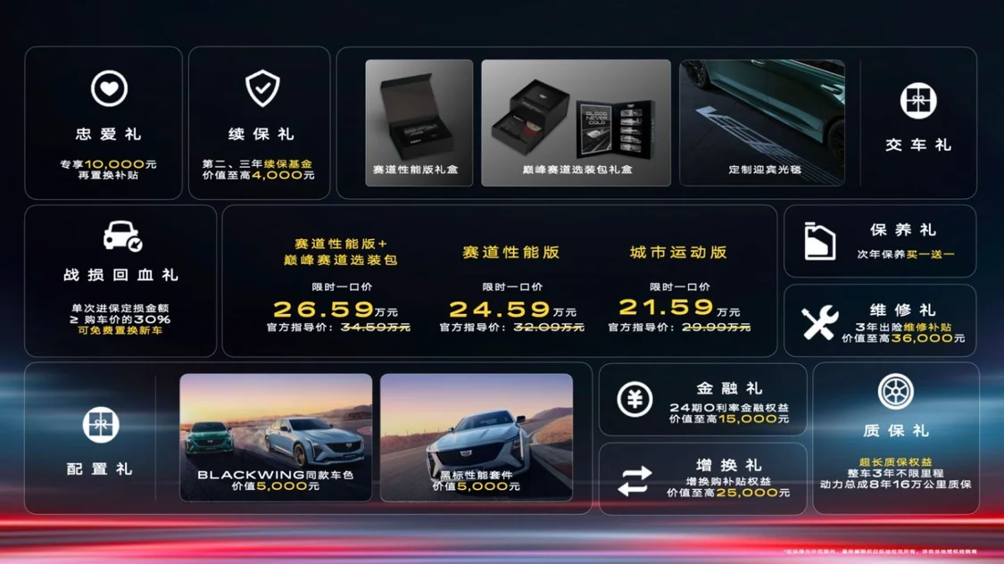 凱迪拉克全新CT5正式上市，限時一口價21.59萬元起
